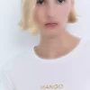 پنبه ای لوگودار تیشرت برند MANGO کد 1751395267
