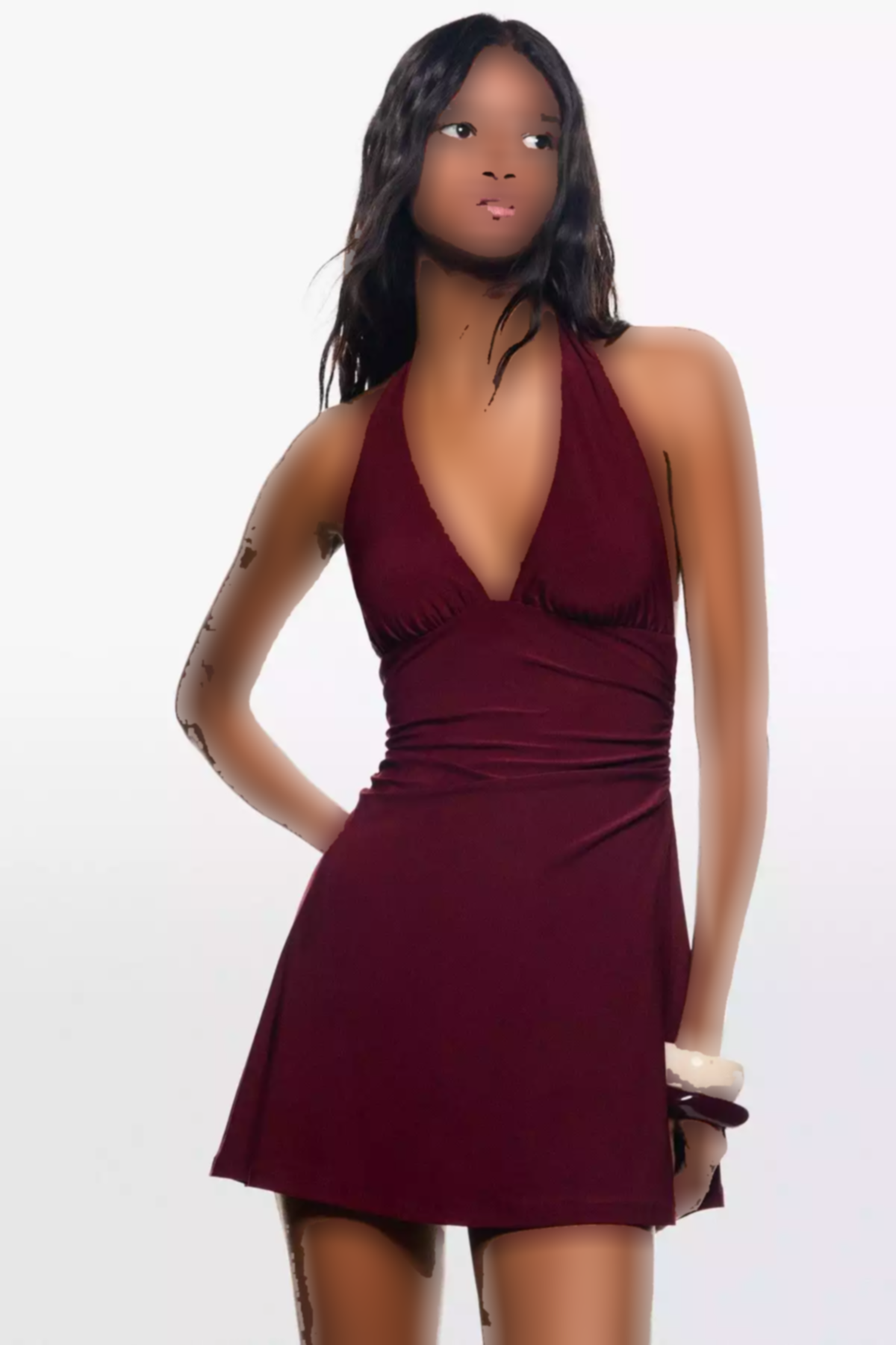 پیراهن کوتاه یقه برند Bershka کد 1753470735