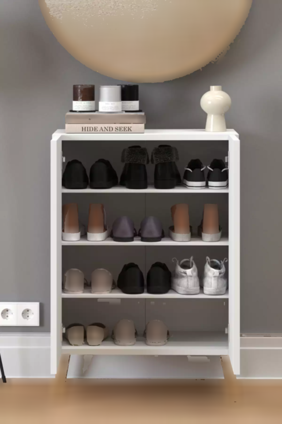 جا کفشی سفید برند Monte Sehpa کد 1753764673