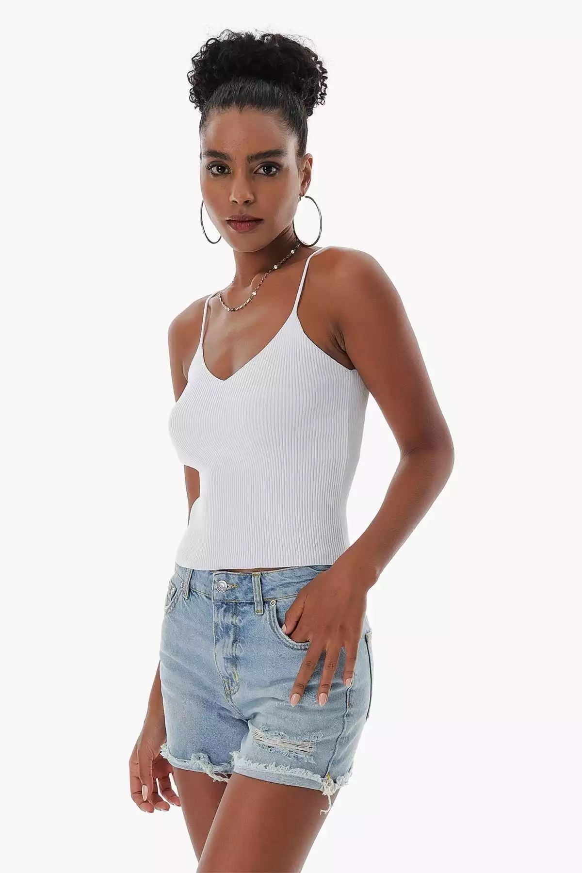 ورزشی بافتنی بنددار سفید زنانه برند CHUBA کد 1753690988