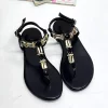 صندل نگین دار گورخری زنانه مشکی برند inizio کد 1753702871