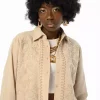 پیراهن برش گشاد کار شده گلدوزی جلو زنانه برند Orfeo Negro کد 1753425186