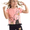 ست شلوارک تیشرت موش دخترانه برند Denokids کد 1753823530