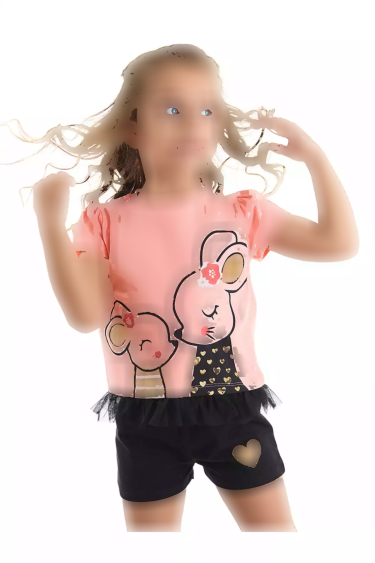 ست شلوارک تیشرت موش دخترانه برند Denokids کد 1753823530