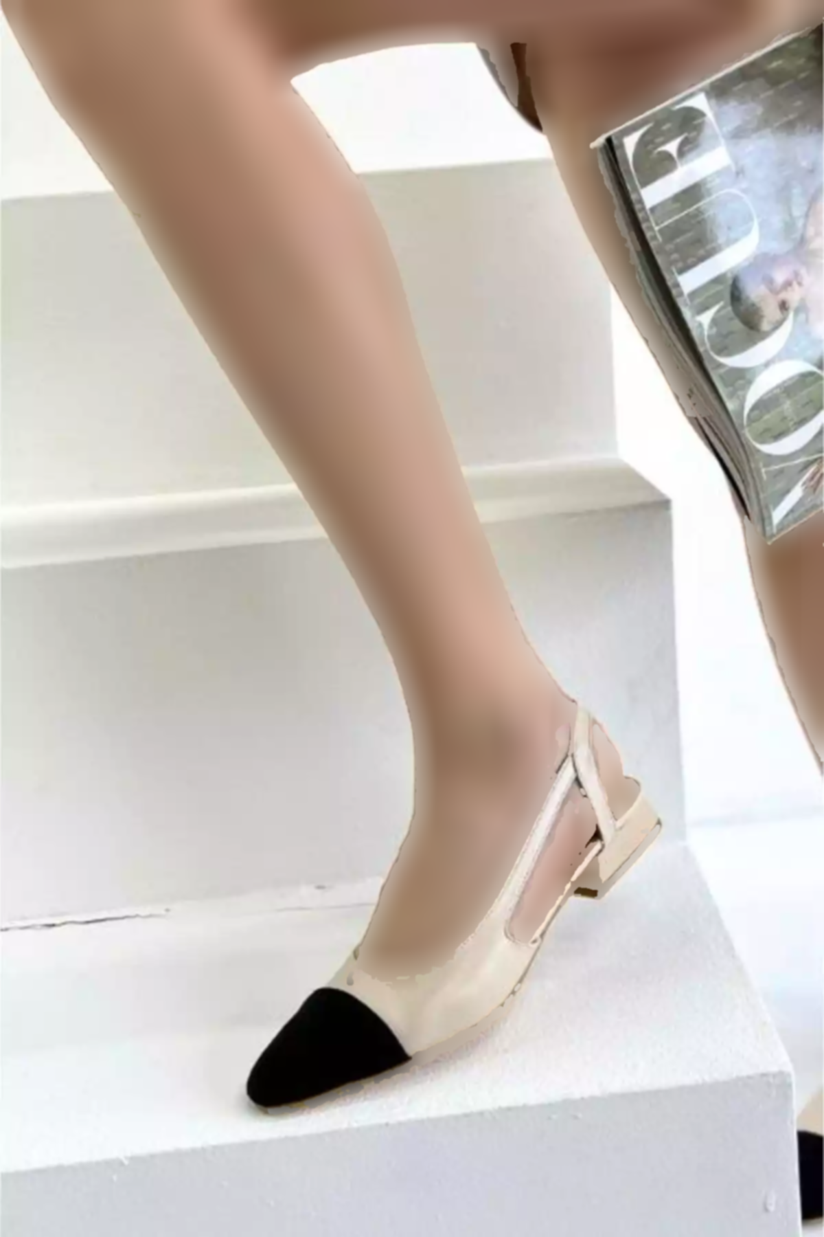 کفش ساده پاشنه کرمی برند inizio کد 1753713668