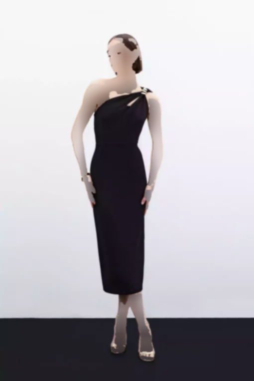 پیراهن اکسسوار طرح‎دار مشکی برند Sateen کد 1753368070