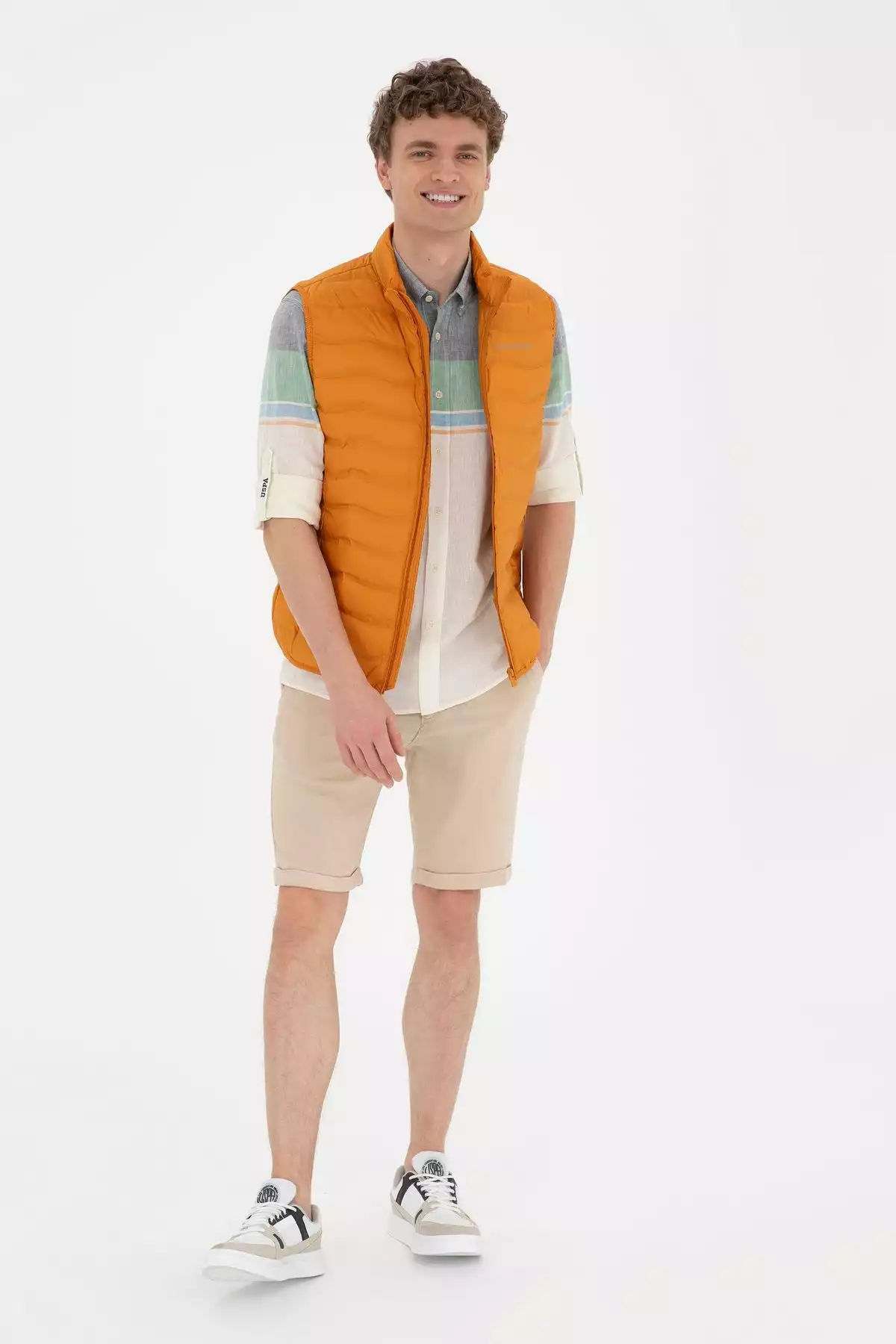 جلیقه آجری مردانه برند U.S. Polo Assn. کد 1753317678