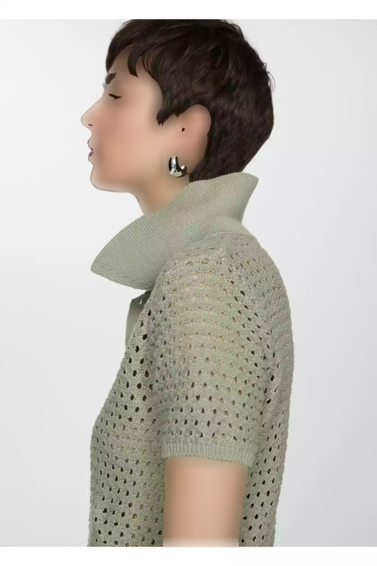 بافتنی سوراخدار تیشرت برند MANGO کد 1753003932