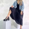 صندل پاشنه کلفت زنانه مشکی برند inizio کد 1753702865