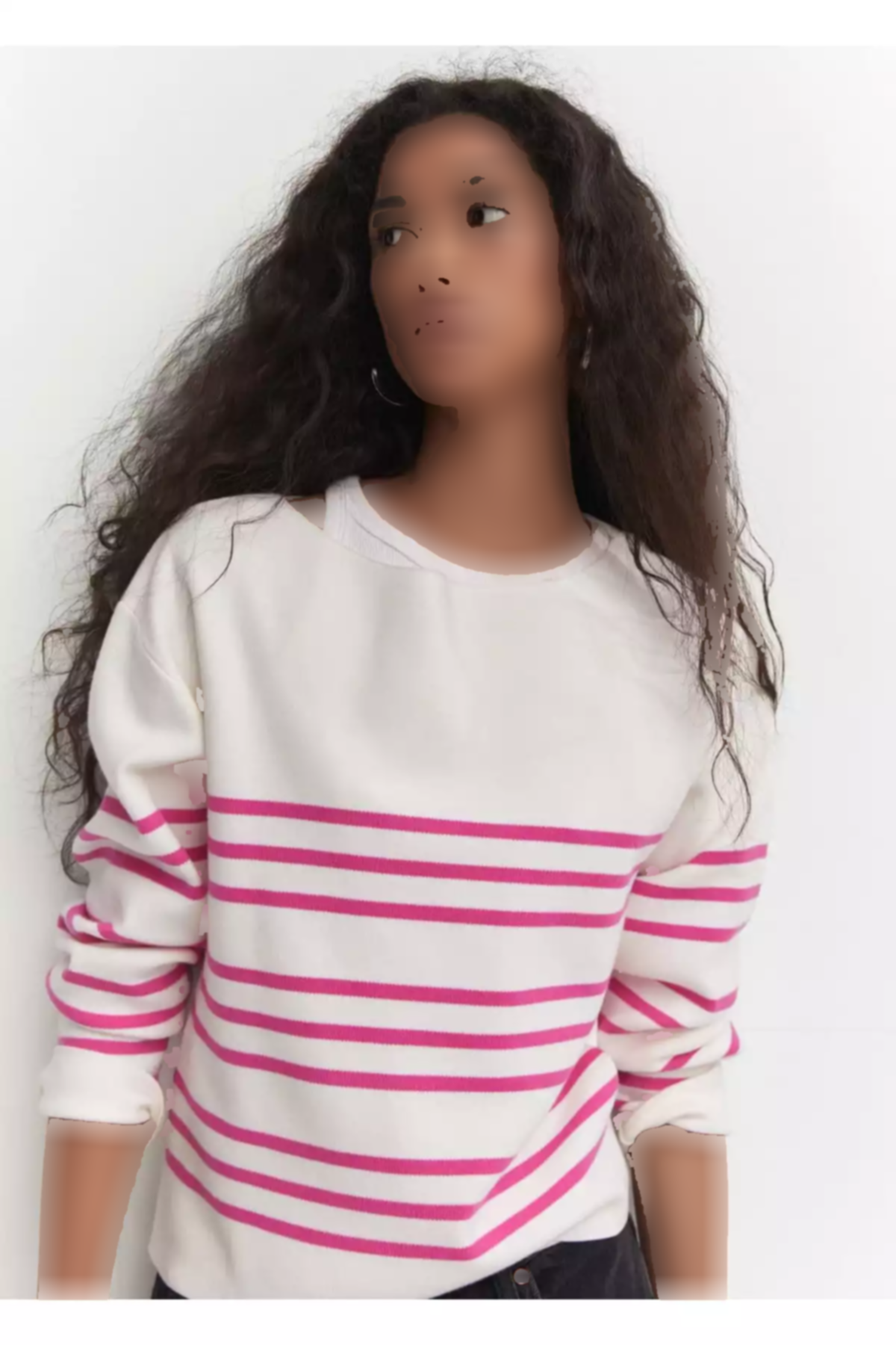 پلیور بافتنی یقه قایقی برند MANGO کد 1753000759