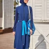 مایو اسلامی پوشیده کامل سرمه ای برند Marina کد 1753529467