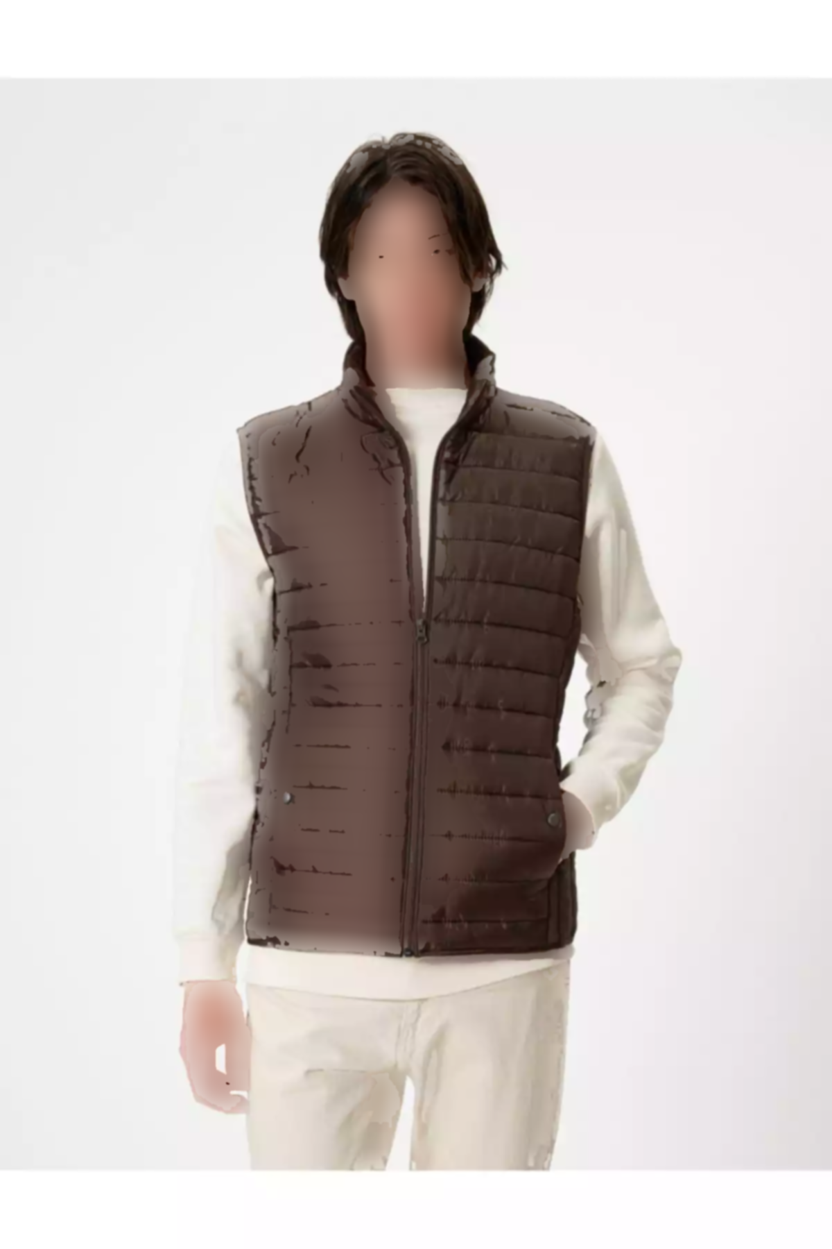 جلیقه اسلیم فیت طرحدار جیبدار یقه ایستاده پفدار برند Koton کد 1753310464