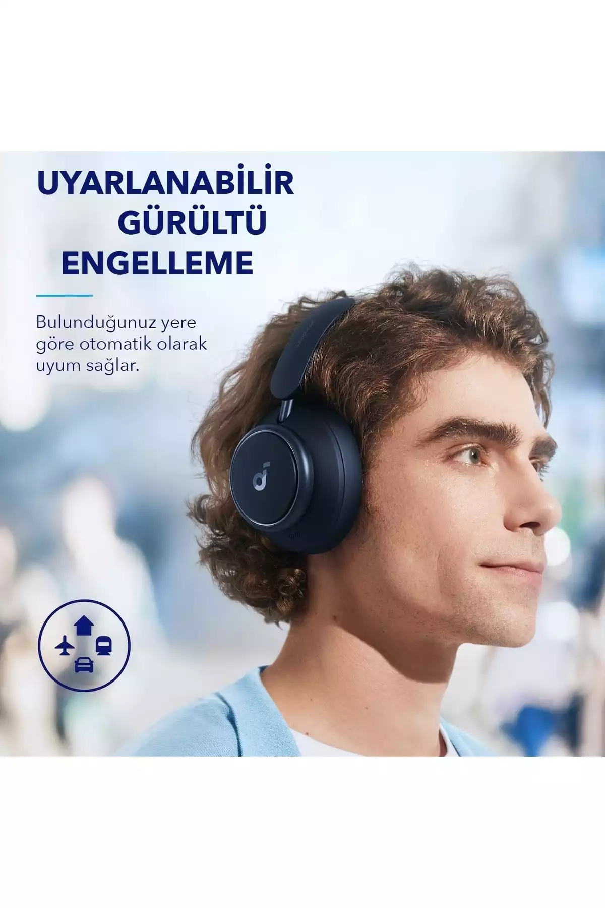 life آبی هدفون صداگذاری برند Anker کد 1753786265