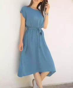 پیراهن کمر کشی گرهدار زنانه برند armonika کد 1753590069