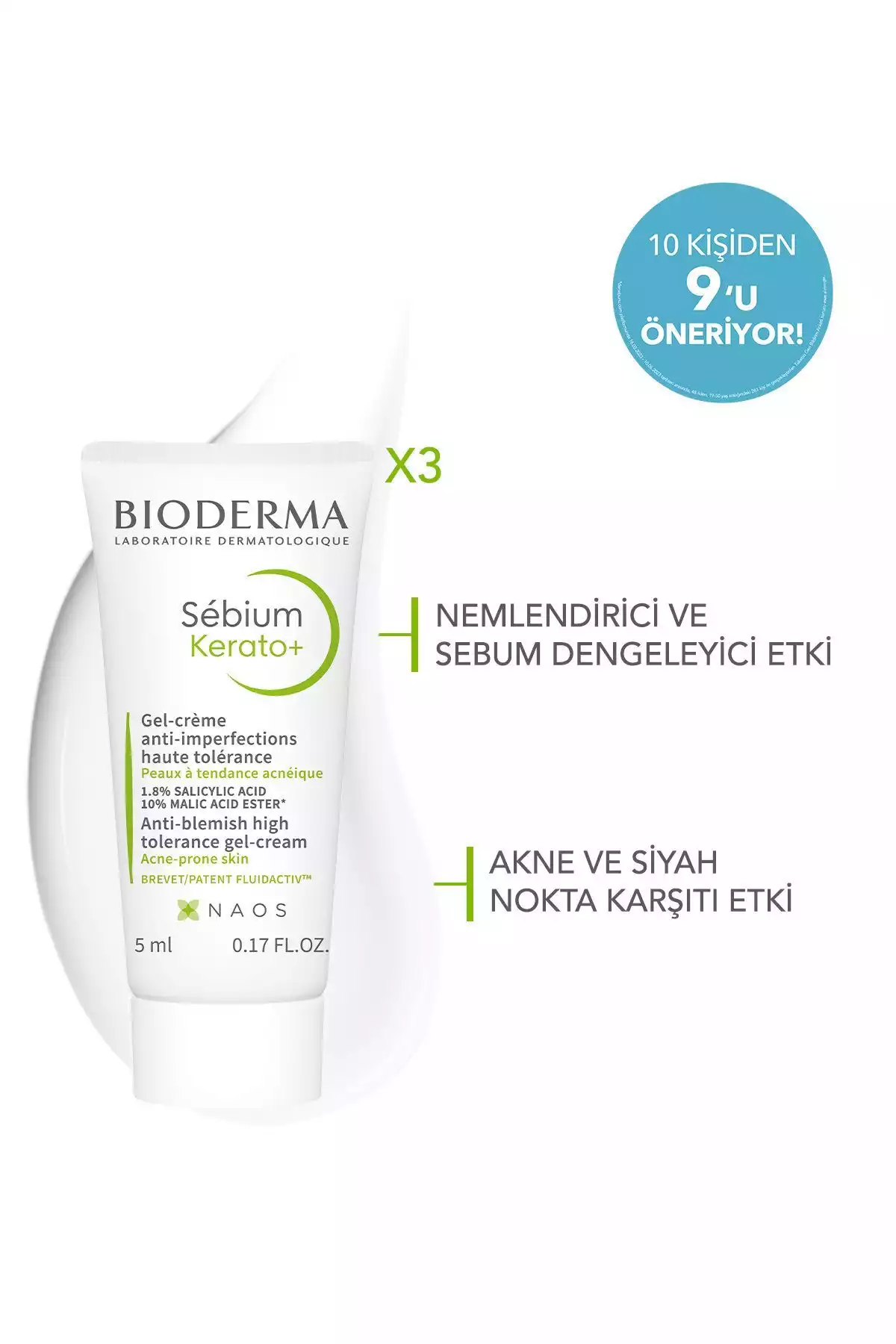مراقبت ست پوست آکنه نقاط ضد مشکی برند Bioderma کد 1753633390