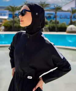 مایو اسلامی پوشیده کامل با درپوش مشکی برند Marina کد 1753525871