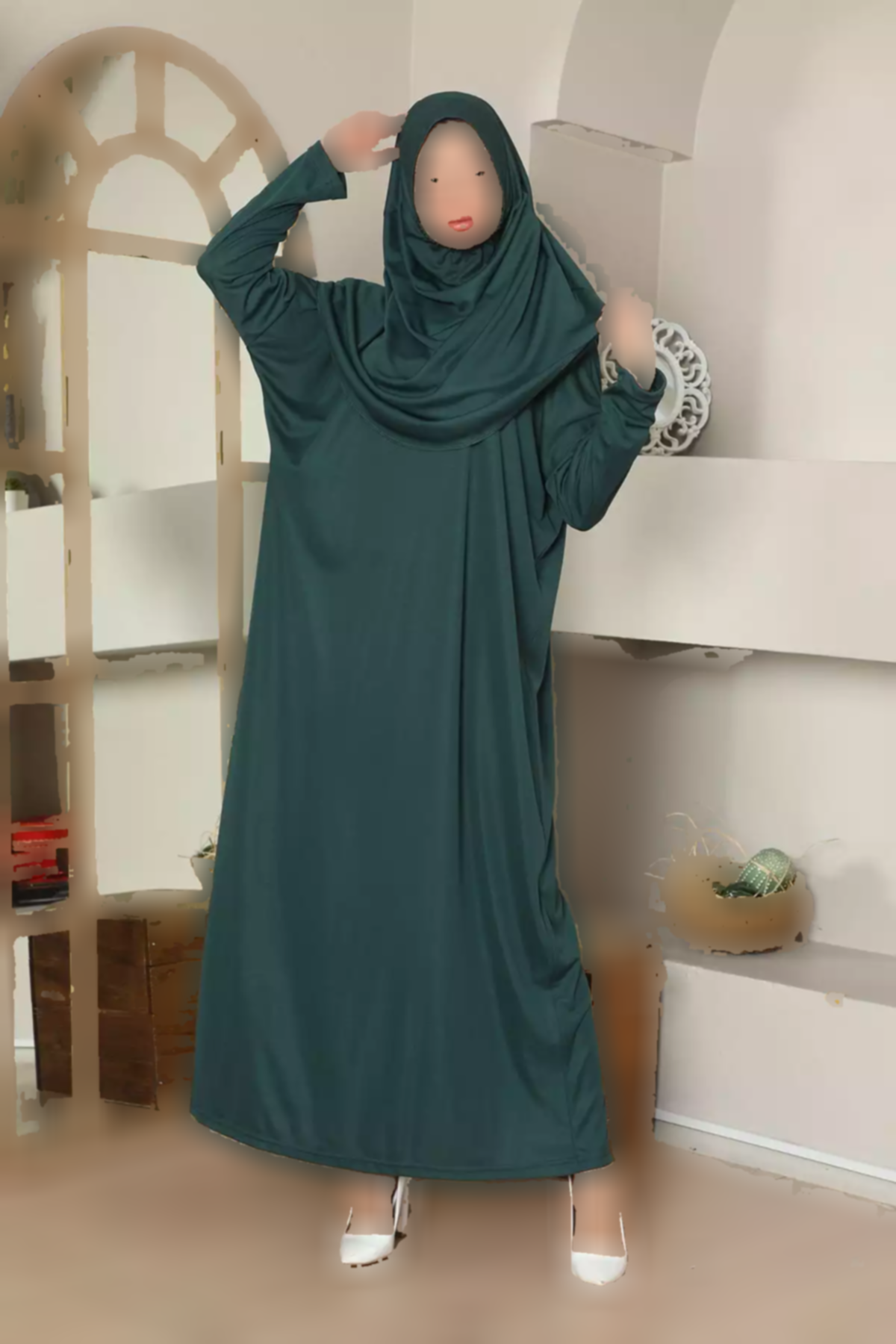 پیراهن نماز تک نفره سبز زمردی تکه برند medipek کد 1753533732