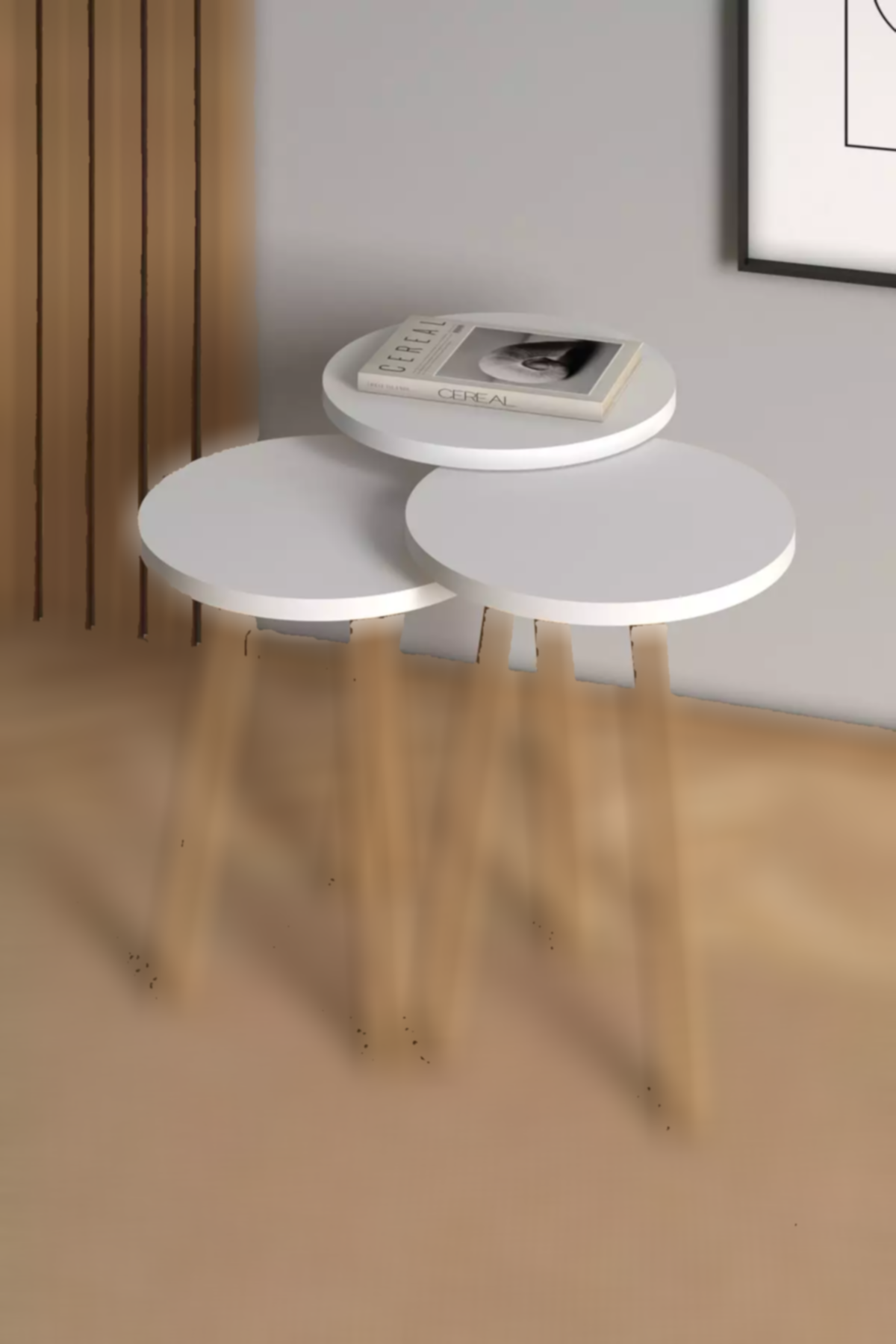 میز قهوه سفید برند Monte Sehpa کد 1753767663