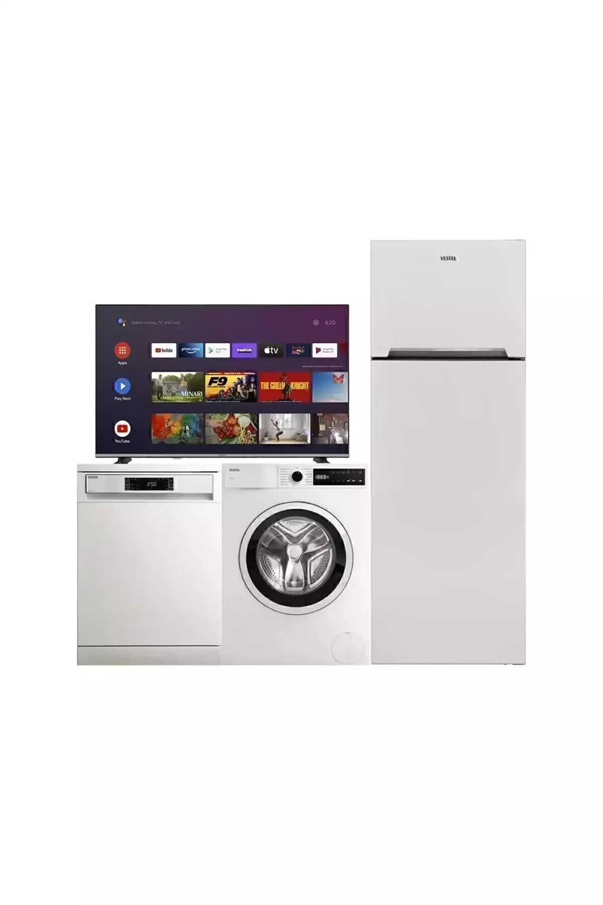 ظرف جهیزیه ست 109led سفید mak لباس کثیف برند VESTEL کد 1753519929