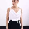 بلوز یقه شیری برند Sateen کد 1753365187
