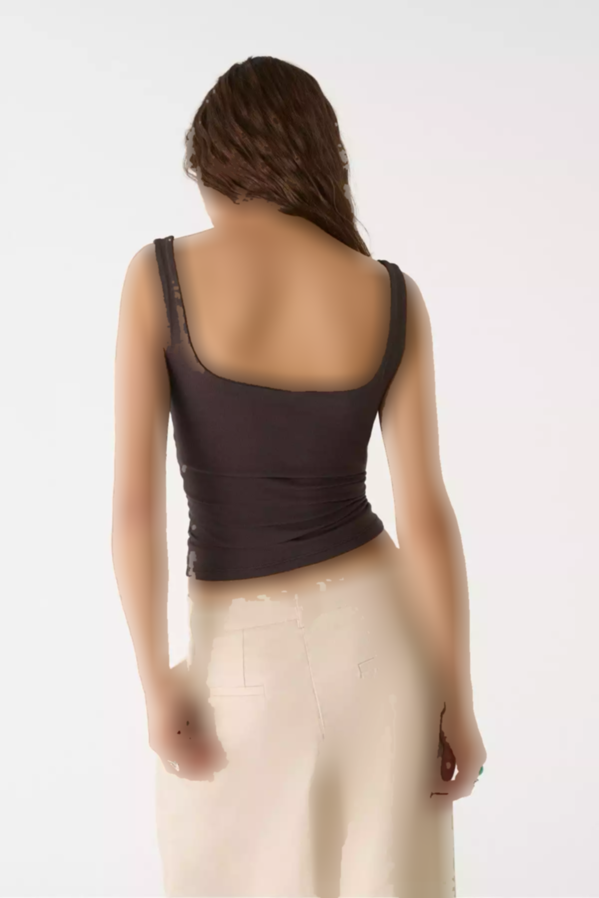 یقه مربع تیشرت بنددار برند Stradivarius کد 1753351881