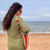 رو مایوای بافتنی کوچک آستین سبز مدل اسپانیایی زنانه برند CHUBA کد 1753695673
