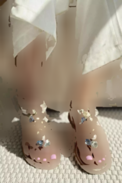 صندل گلدار طلایی زنانه برند inizio کد 1753702866