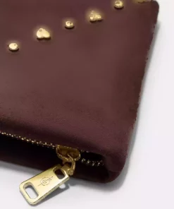 کیف لوازم آرایش جیر مصنوعی قلب زیگ زاگ برند Stradivarius کد 1753156640