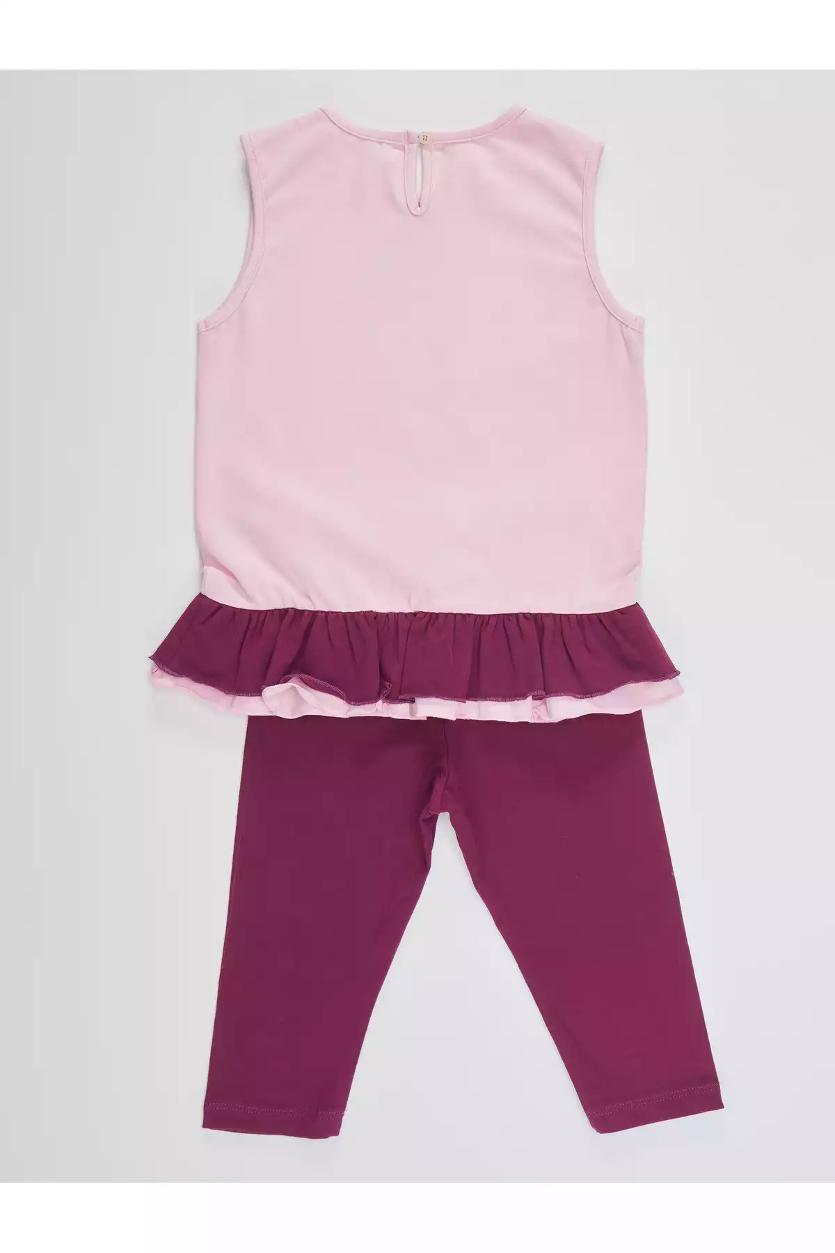 ست تایت تونیک تیشرت بدون آستین تابستانی چیندار دخترانه برند Denokids کد 1753823468