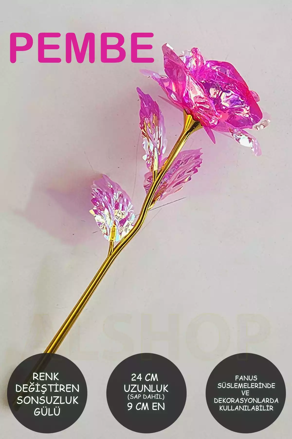 1عدد کادو صورتی رنگارنگ 24cm برند ALSHOP کد 1753579390