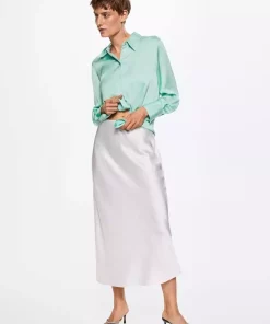 پیراهن ساتن راحت برند MANGO کد 1751484382