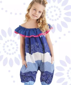 سرهمی پوپلین دخترانه برند Denokids کد 1753823531