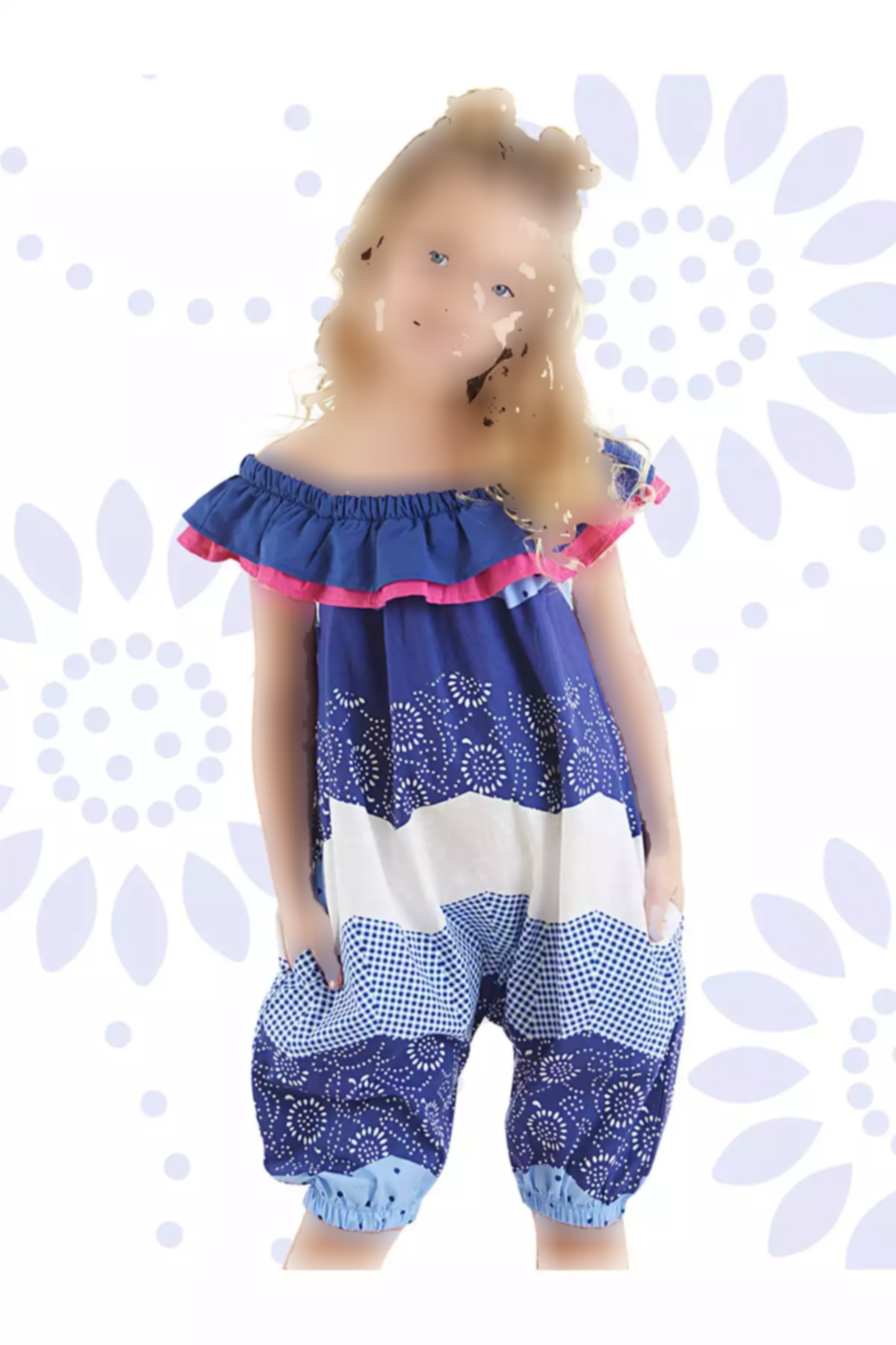 سرهمی پوپلین دخترانه برند Denokids کد 1753823531