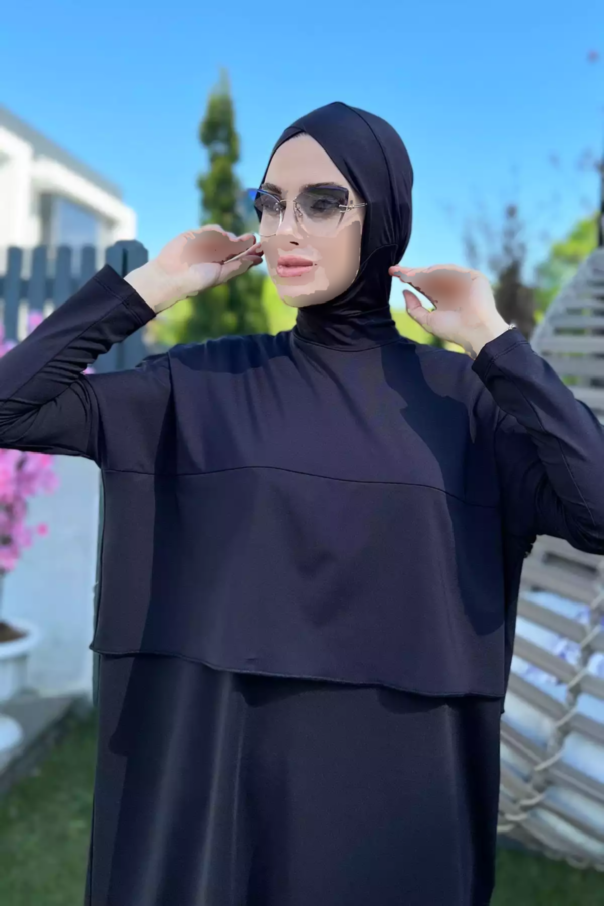 قیچی مایو اسلامی پوشیده کامل پاچه گشاد برند Remsa Mayo کد 1753761072