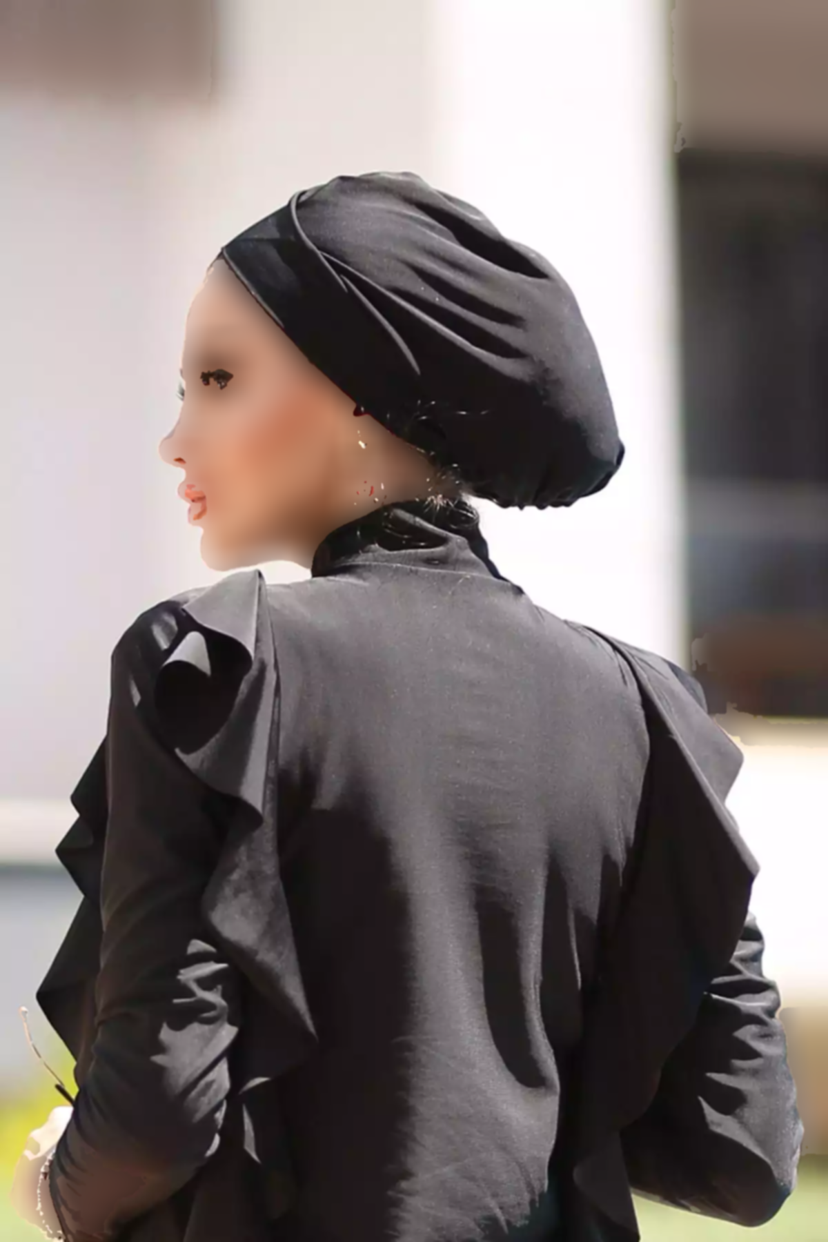 سربند ضربدری آبی چیندار دو طرفه مشکی برند Remsa Mayo کد 1753760532