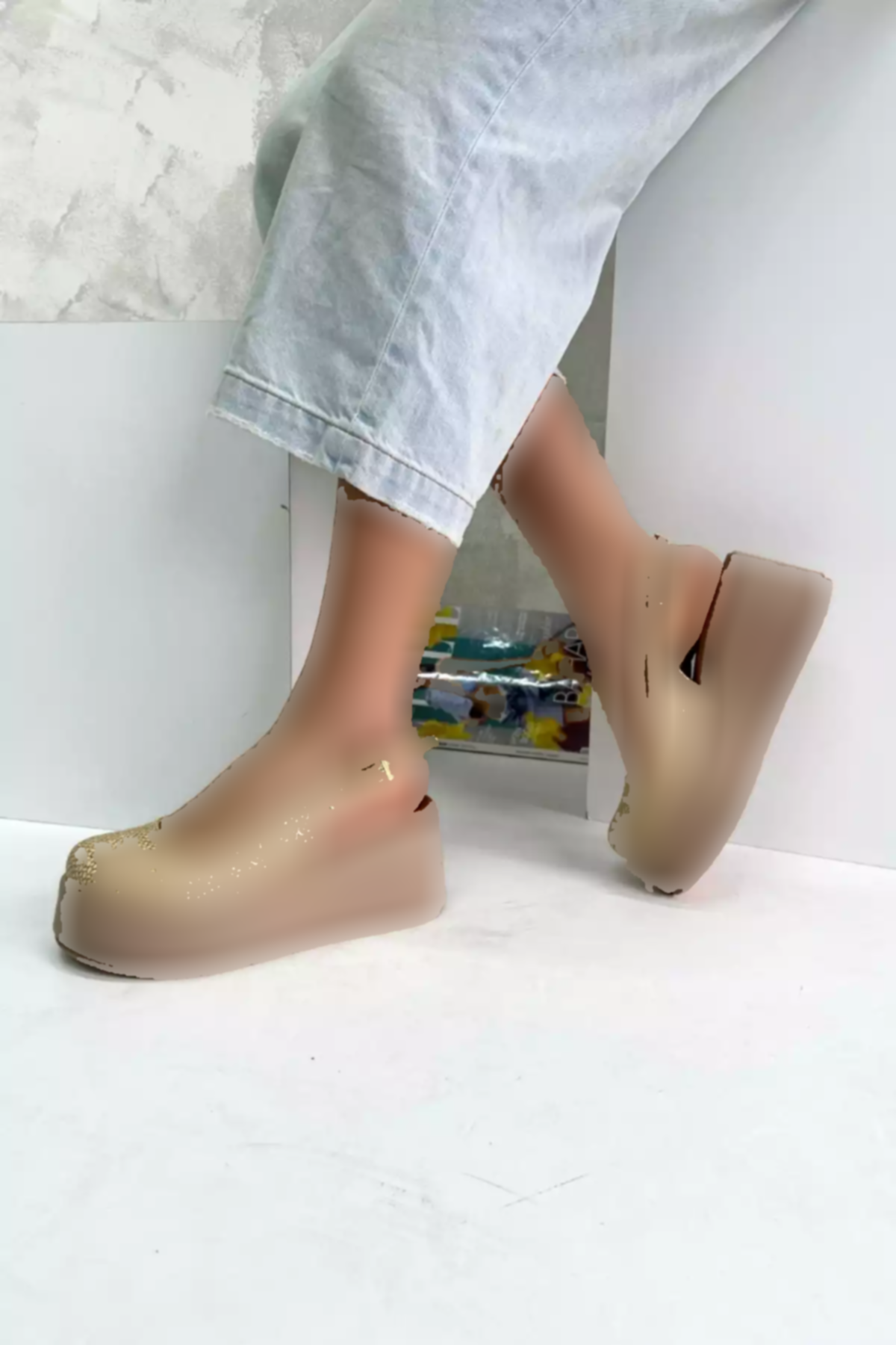کفش لژدار حصیری بژ زنانه برند inizio کد 1753719067