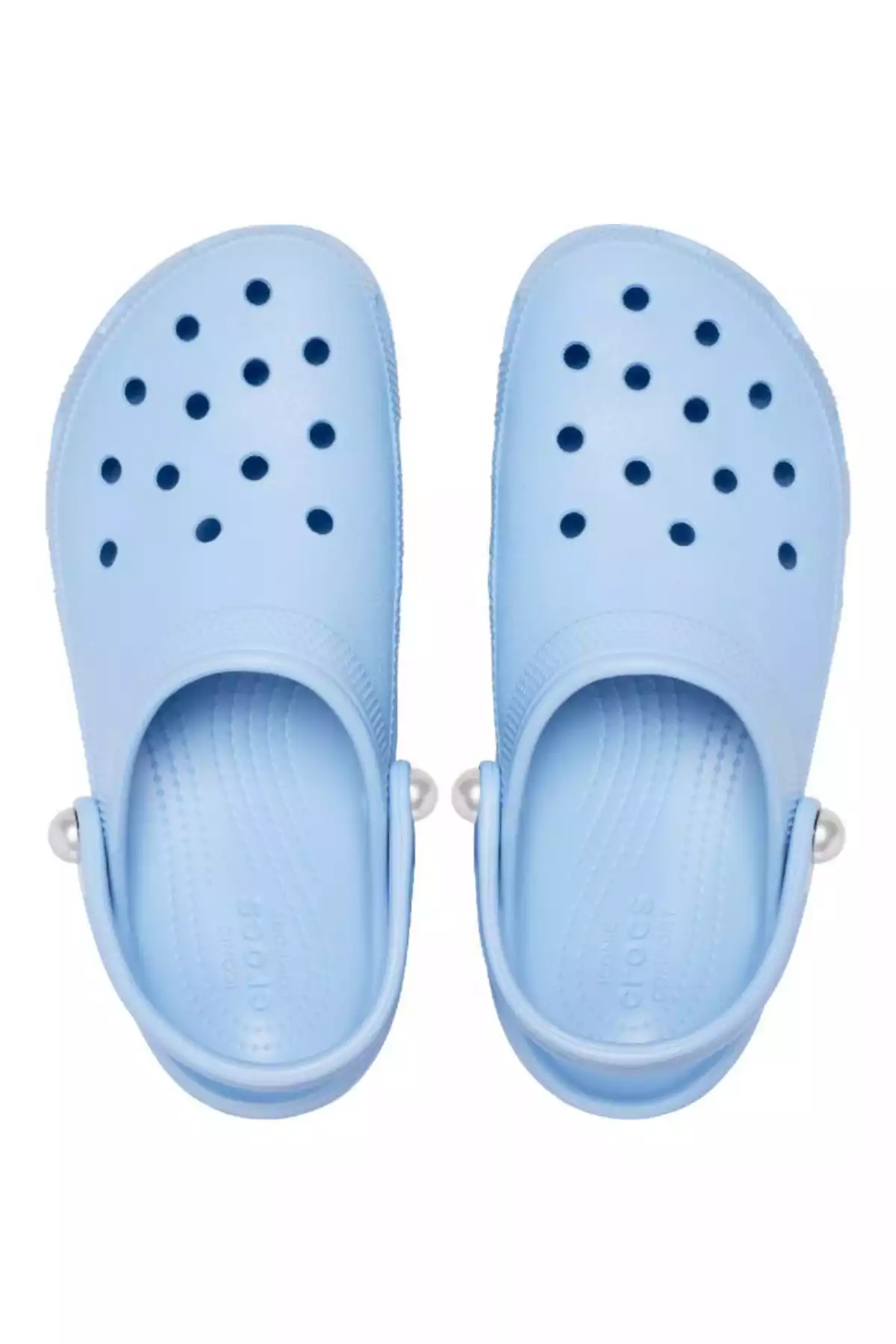 دمپایی کلاسیک مروارید پلتفرم آبی زنانه برند Crocs کد 1753479063