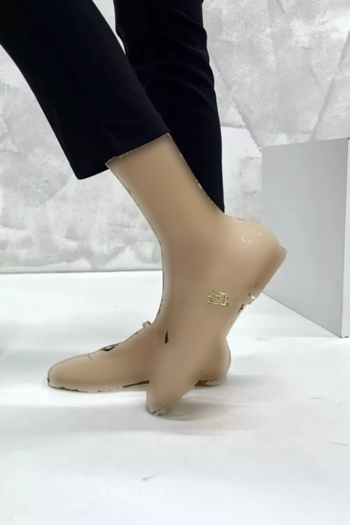 کفش عروسکی ورنی کرمی برند inizio کد 1753715530