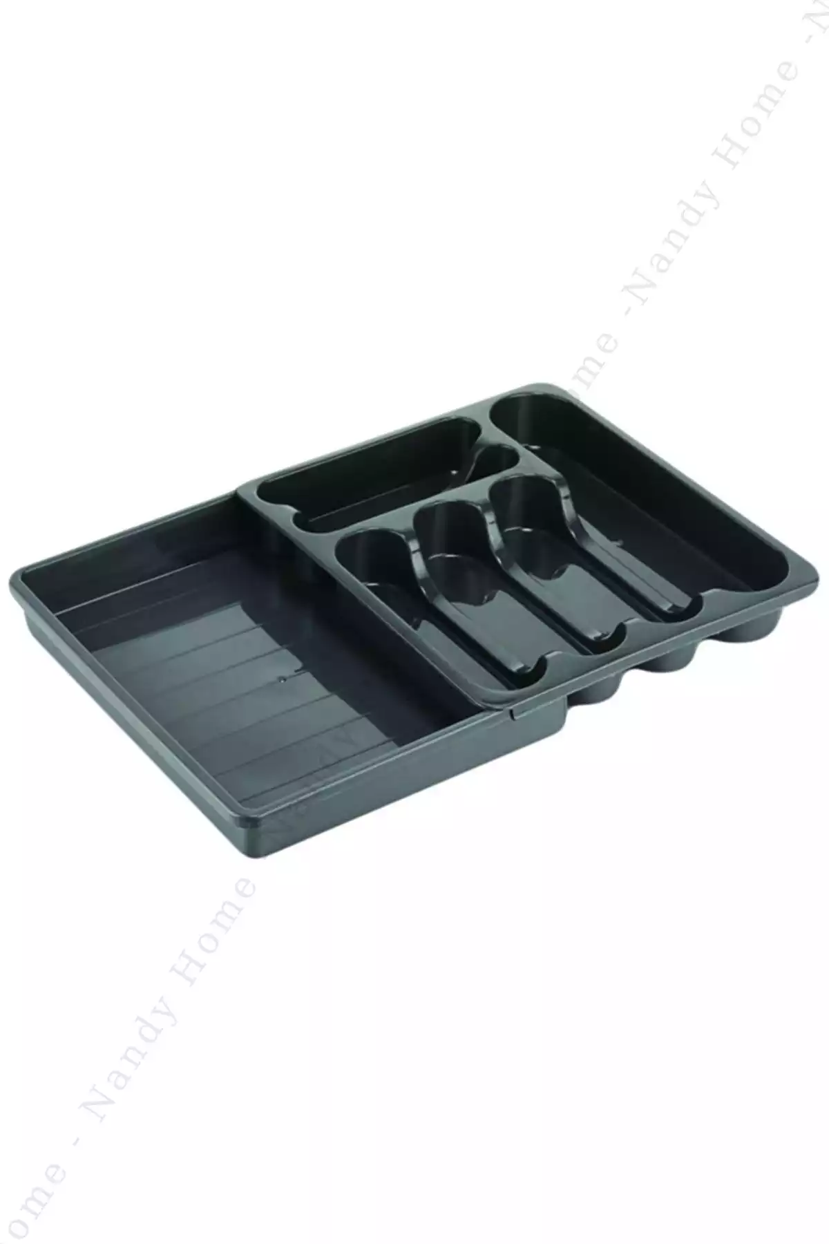 تنظیم کننده کارد و چنگال کشو قابل داخل خاکستری آنتراسیت برند Nandy Home کد 1753567872
