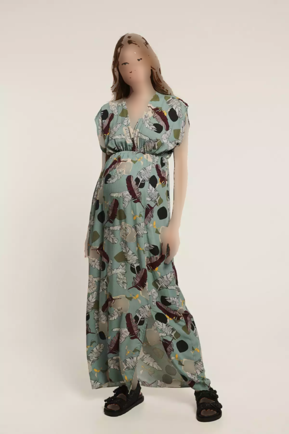 پیراهن طرحدار نفتی جیکوب بارداری برند Lyn Mama کد 1753850526