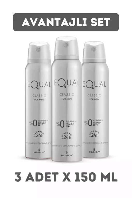 دئودورانت کلاسیک 3عدد 150میلی لیتر x مردانه برند Equal کد 1753400468