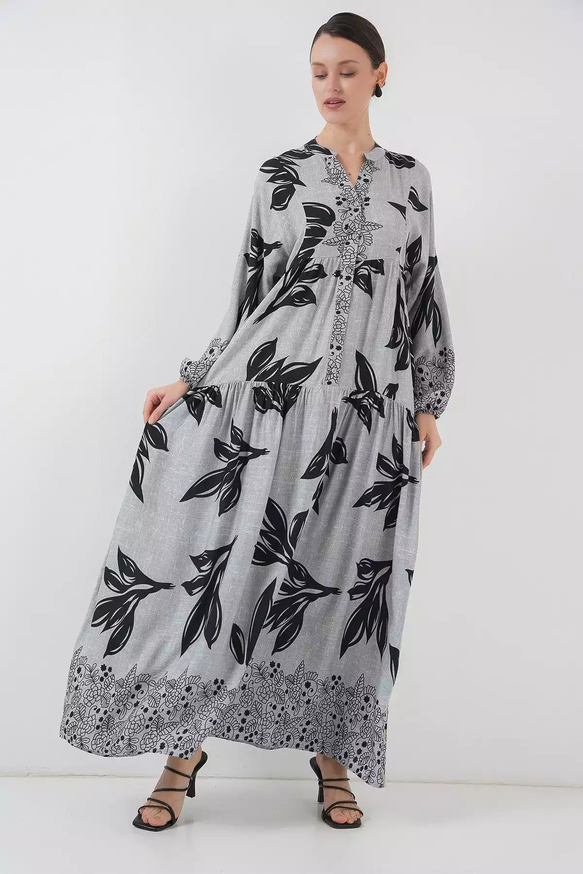 پیراهن طرحدار 2423معتبر سنگی برند Bigdart کد 1753605674