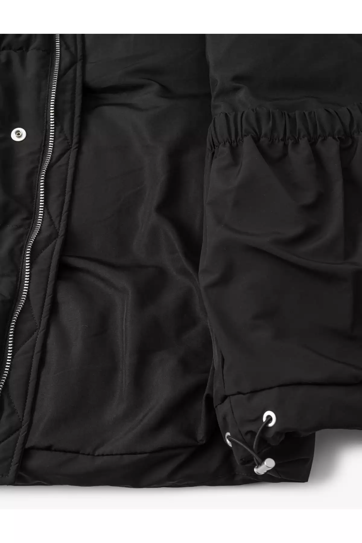 بسته شدنی جلیقه زیپ دار جیب کلاهدار پفدار برند Koton کد 1753278134