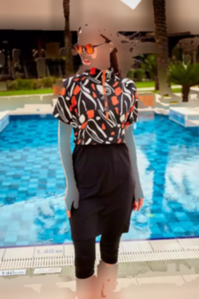 مایو نیمه تایت‎دار پوشیده مشکی برند Marina کد 1753525987