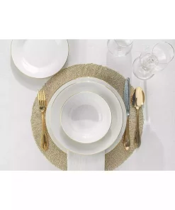 سرویس غذاخوری چینی 6نفره 24تکه طلایی سانتی متر برند English Home کد 1753888275