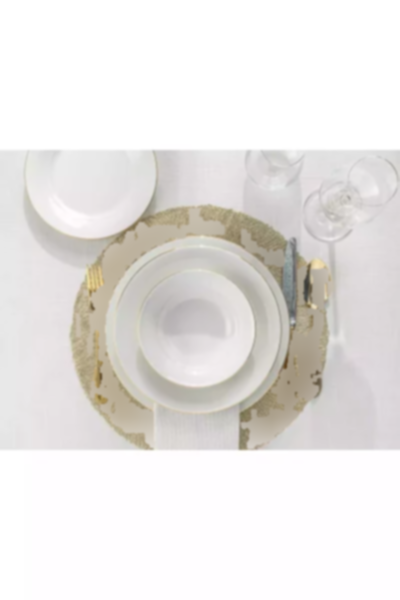 سرویس غذاخوری چینی 6نفره 24تکه طلایی سانتی متر برند English Home کد 1753888275