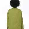 پیراهن کتان یقه گرد جلو نگین دار زنانه برند Orfeo Negro کد 1753414336