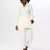 پیراهن ساده آستین رنگ شیری زنانه برند Orfeo Negro کد 1753414394