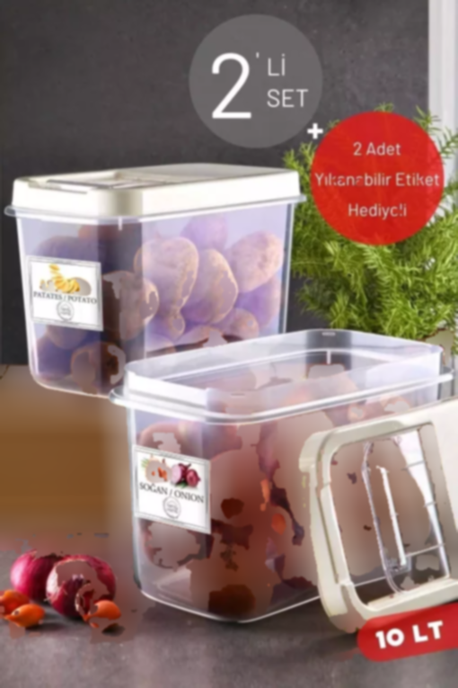 ظرف نگهداری سیب زمیی ست پیاز درب‎دار 10lt & چند جعبه راحت برند Nandy Home کد 1753573266