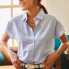 پیراهن کتان ساده خفاشی آبی زنانه برند Olalook کد 1753677665
